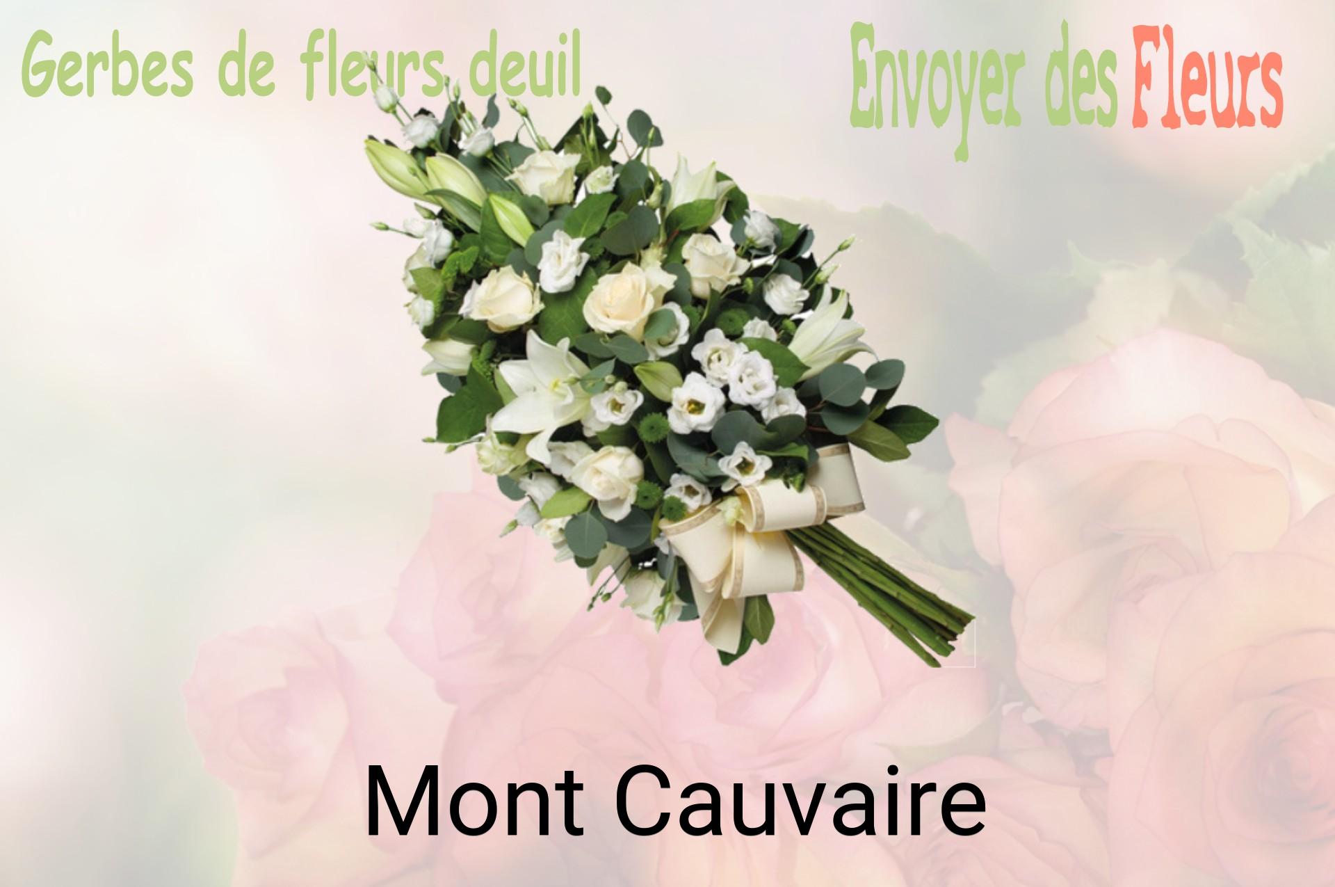 Gerbe de fleurs de deuil livrée à Mont-Cauvaire